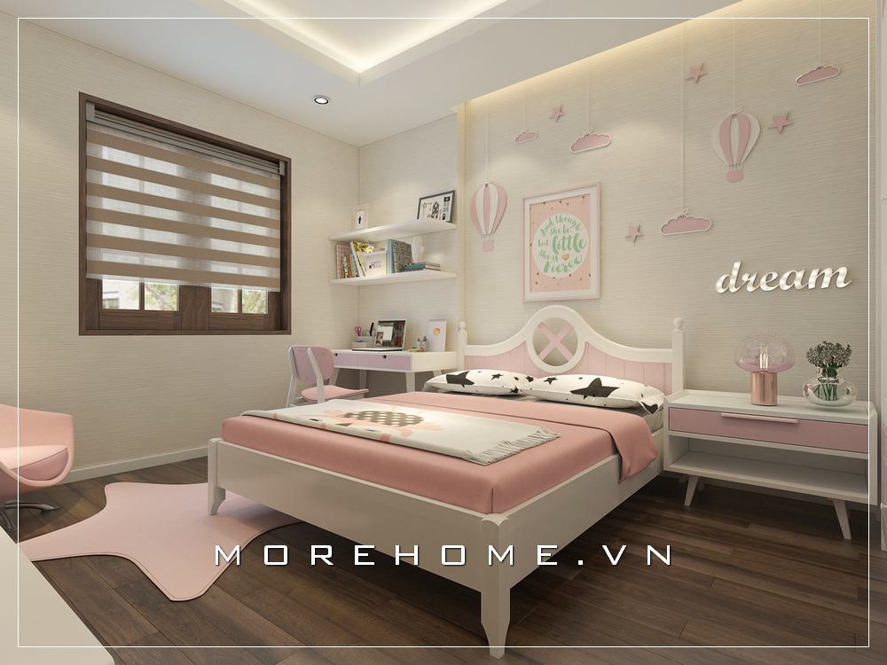 Giường ngủ bé gái